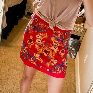 Altar’d State embroidered skirt